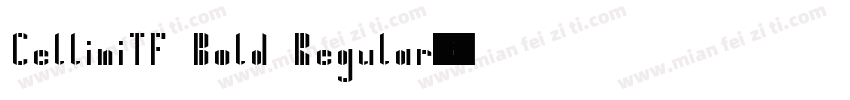 CelliniTF Bold Regular字体转换